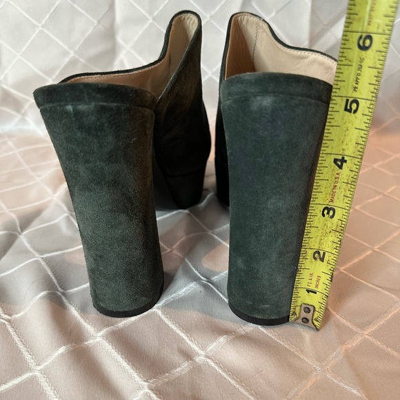 Kenneth Cole Dark Green Peep-Toe Mules, size 39 - Picture 8 of 12